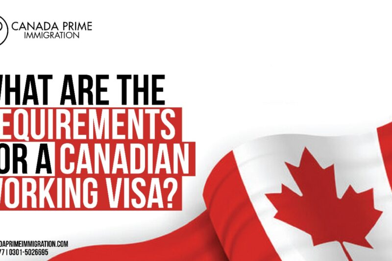 What are the requirements for a Canadian working visa